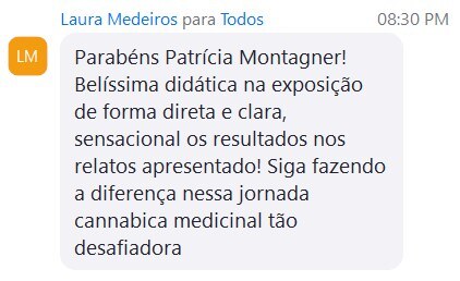 Print do chat da sala VIP