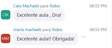 Print do chat da sala VIP