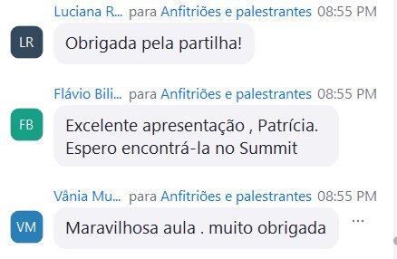 Print do chat da sala VIP